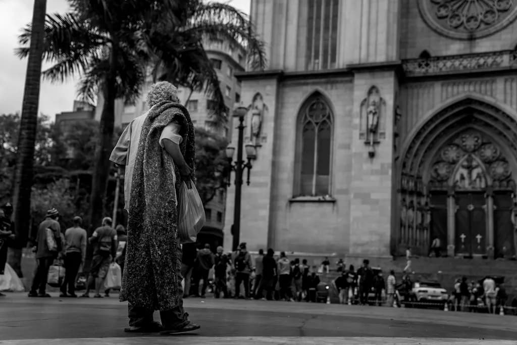 Whispers of Solitude: A Journey Through Urban Shadows and Sacred Spaces