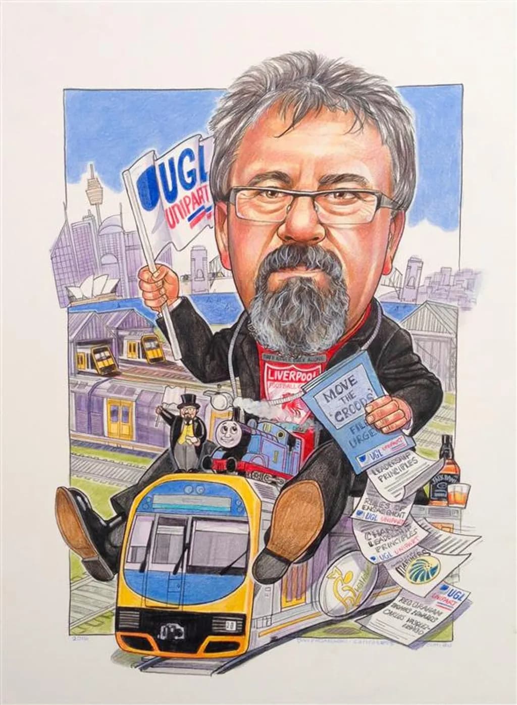 Retirement Caricature