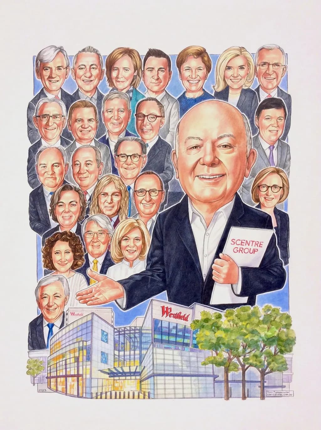 Corporate Team Caricature