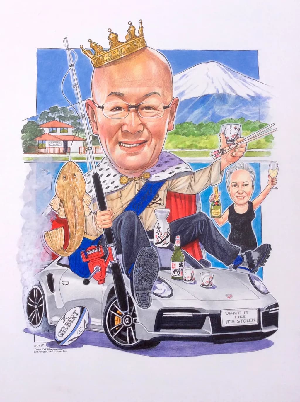 Royal Celebration Caricature