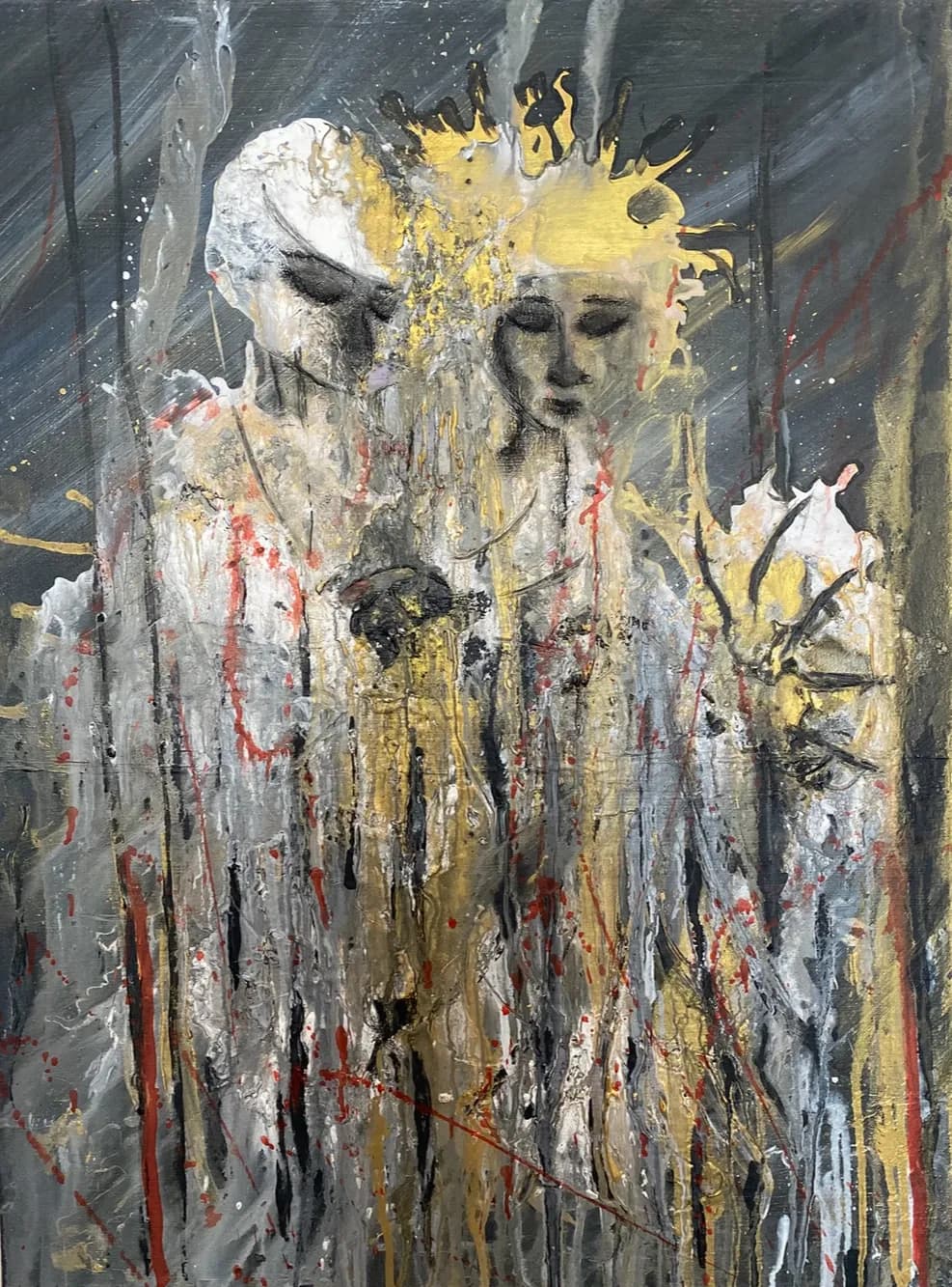 Emotional Duality: An Abstract Exploration of Texture and Contrast