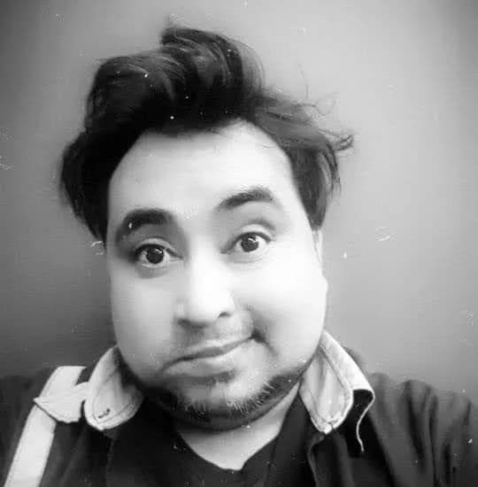 Playful Expressions: A Black and White Portrait of Joyful Authenticity