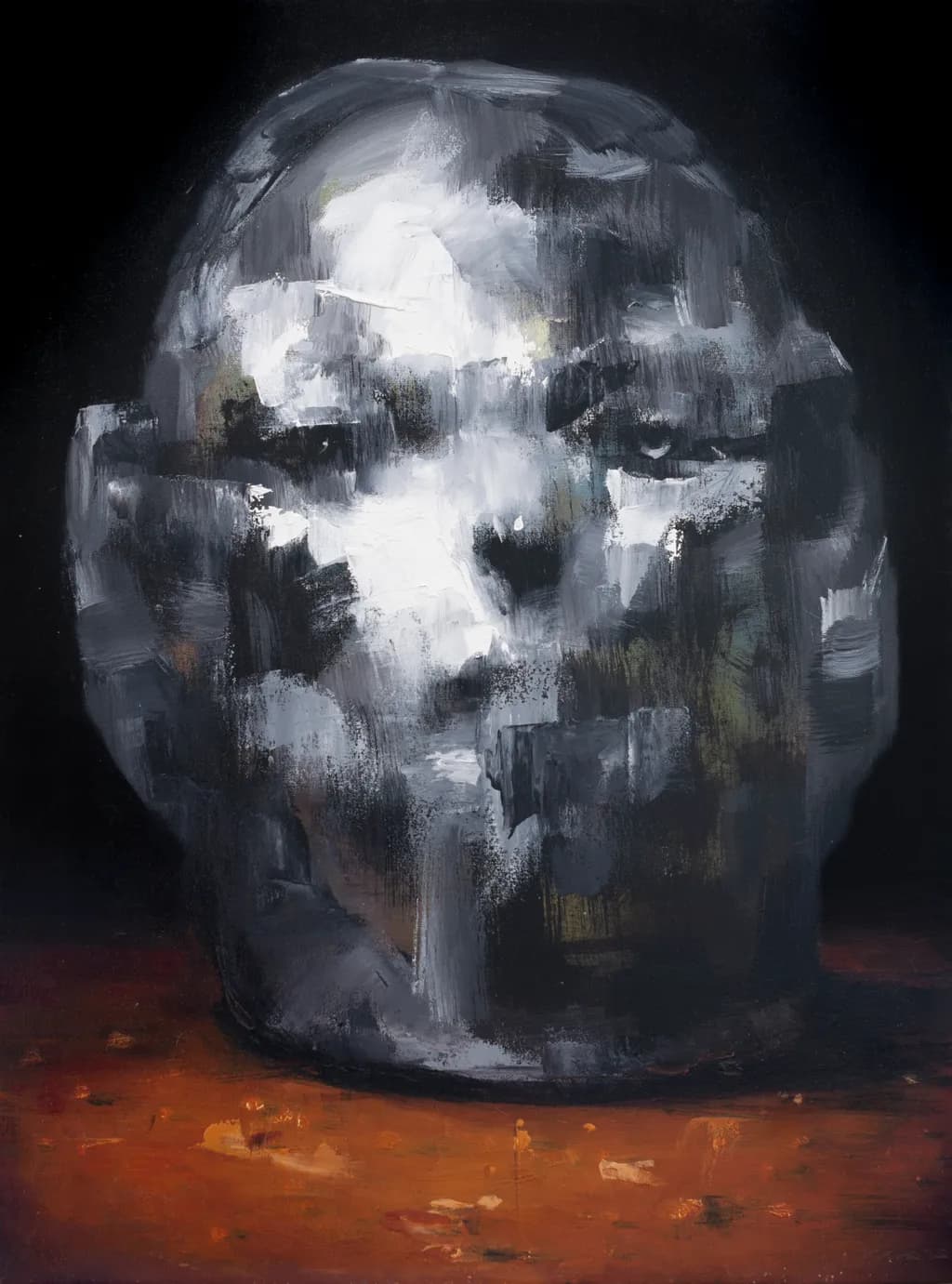 Whispers of Emotion: An Abstract Monochrome Sculpture Exploring the Depths of Expression