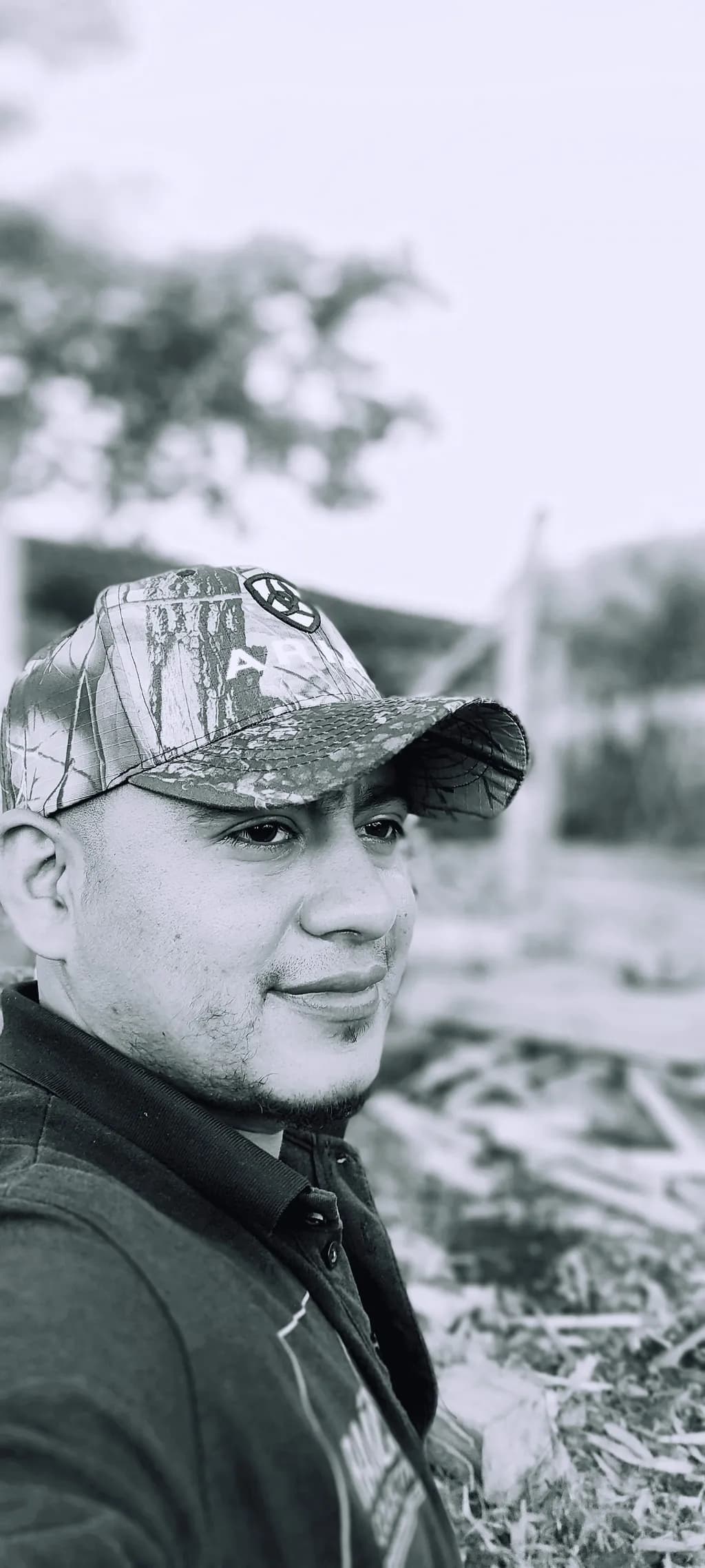 Nature's Smile: A Portrait in Black and White