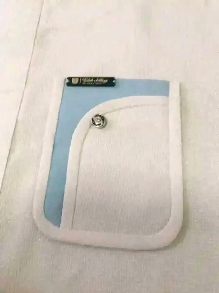 Elegant Simplicity: The Art of a Blue and White Pocket Detail Shirt