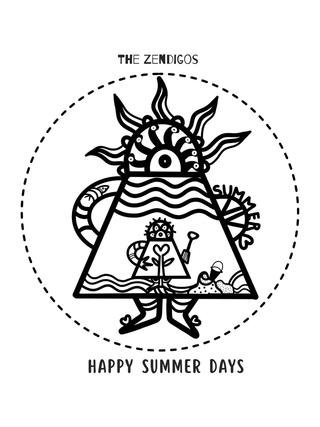 Whimsical Summer Vibes: Embrace the Joy of Sunny Days with Playful Art