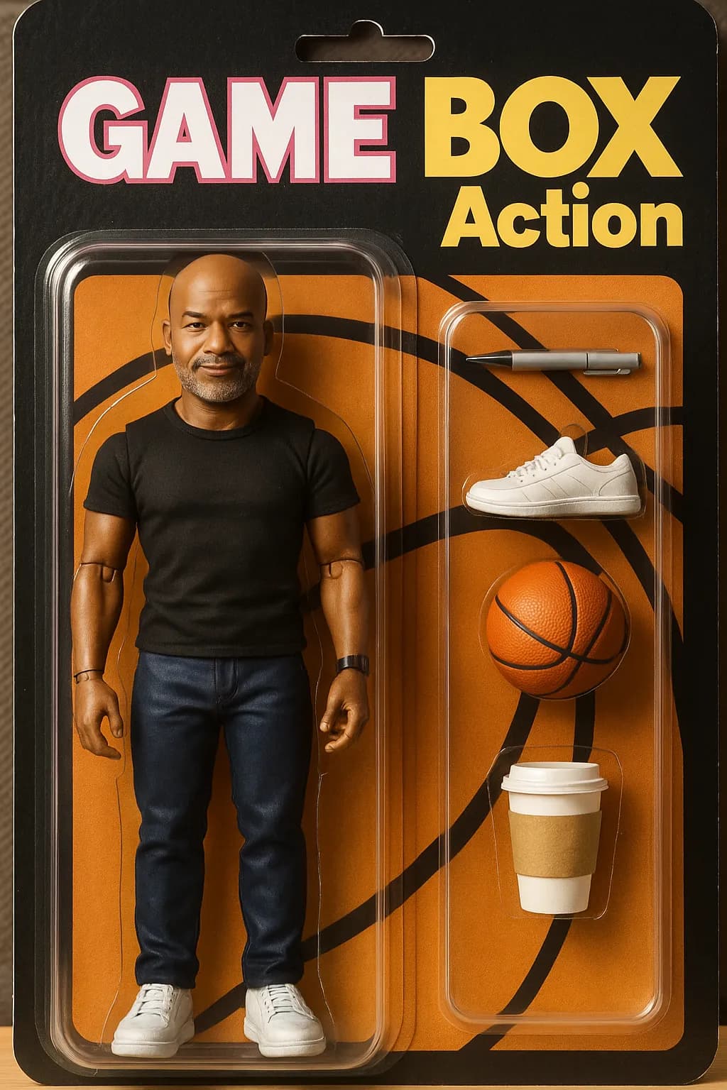 Game Box Action Figure: Basketball Star with Accessories - Perfect for Collectors and Fans
