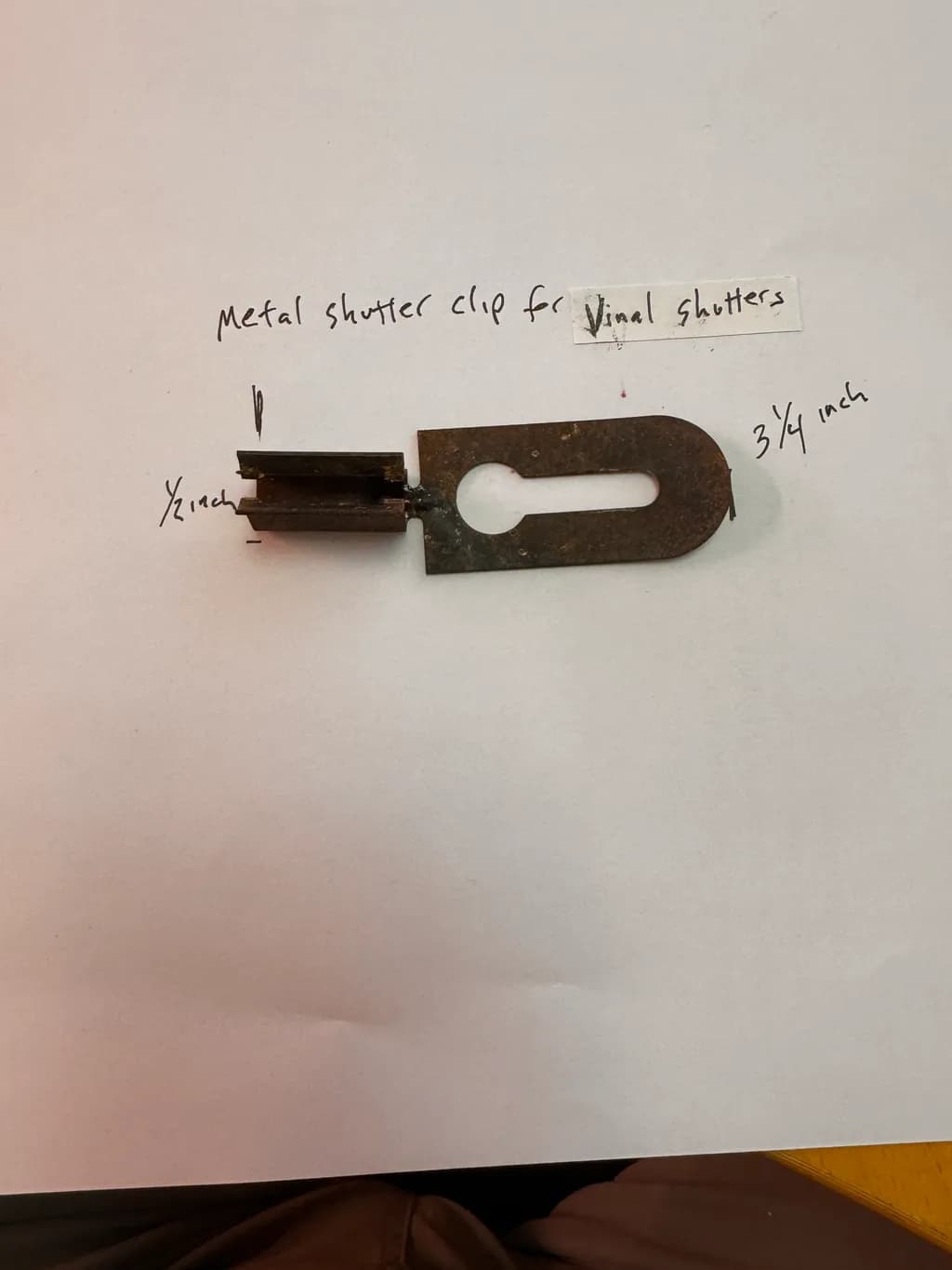 Metal Shutter Clip