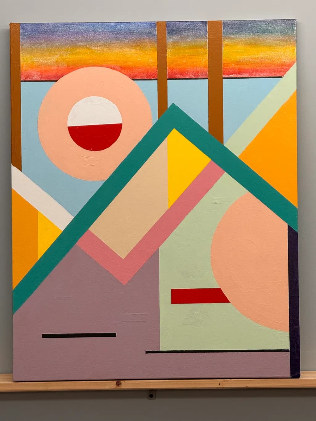 Geometric Sunrise Houses