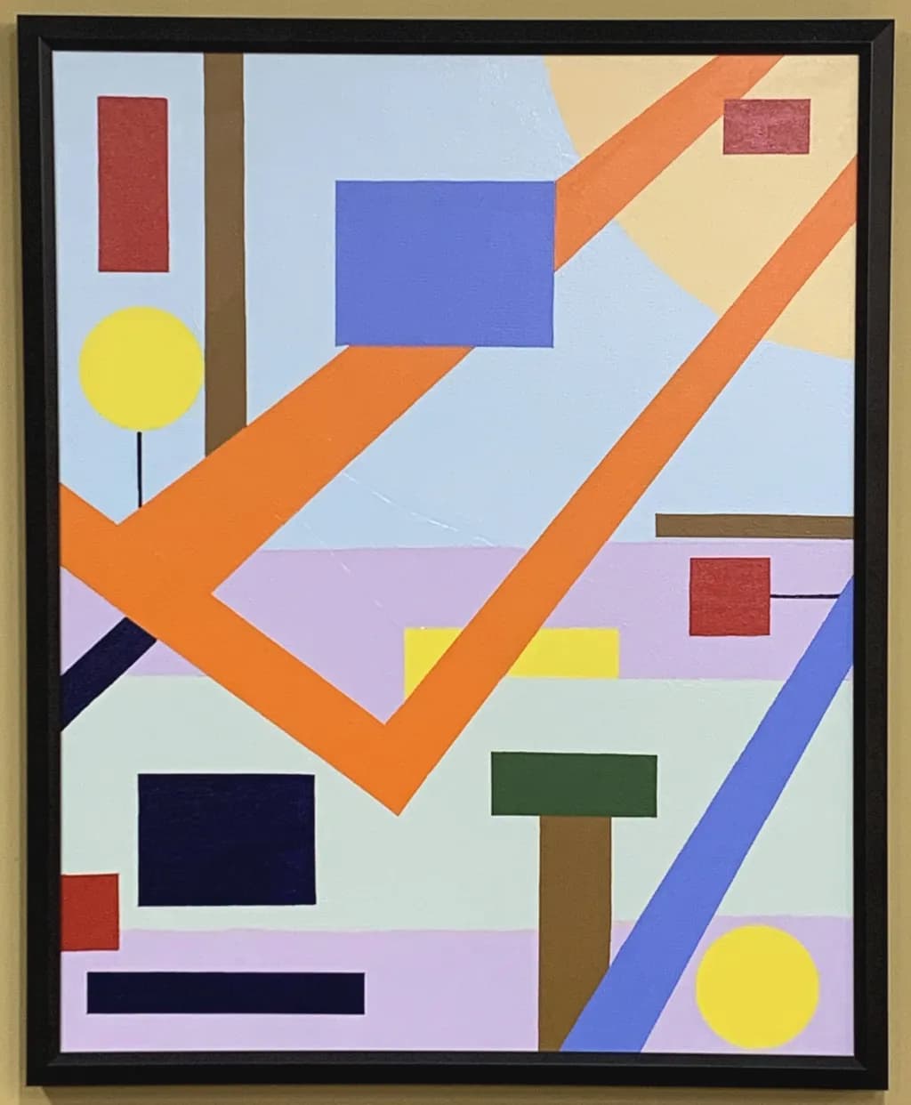 Vibrant Geometric Harmony: An Abstract Exploration of Color and Form