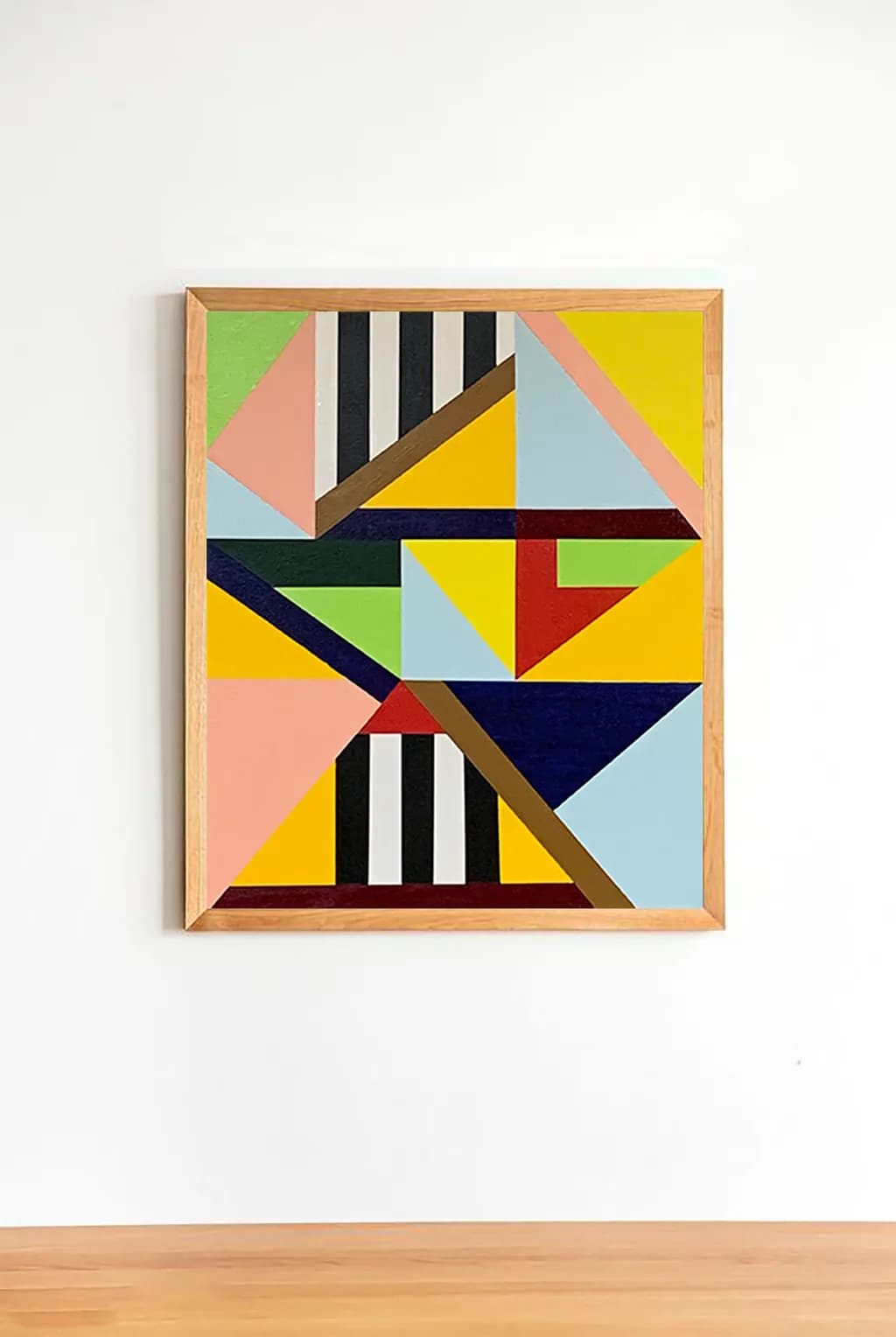 Vibrant Geometric Harmony: An Abstract Exploration of Color and Form