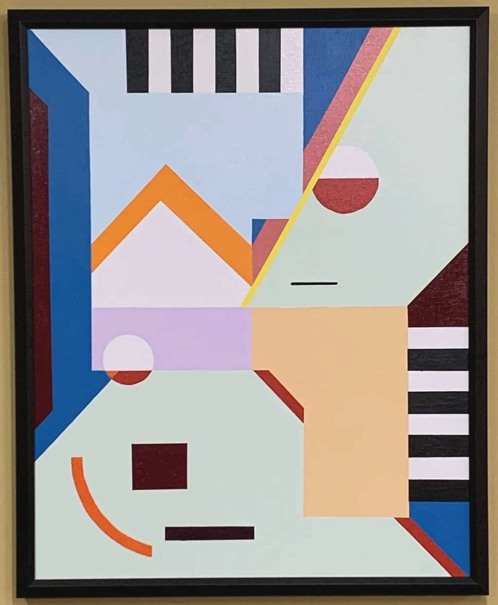 Vibrant Geometric Harmony: An Abstract Exploration of Color and Form
