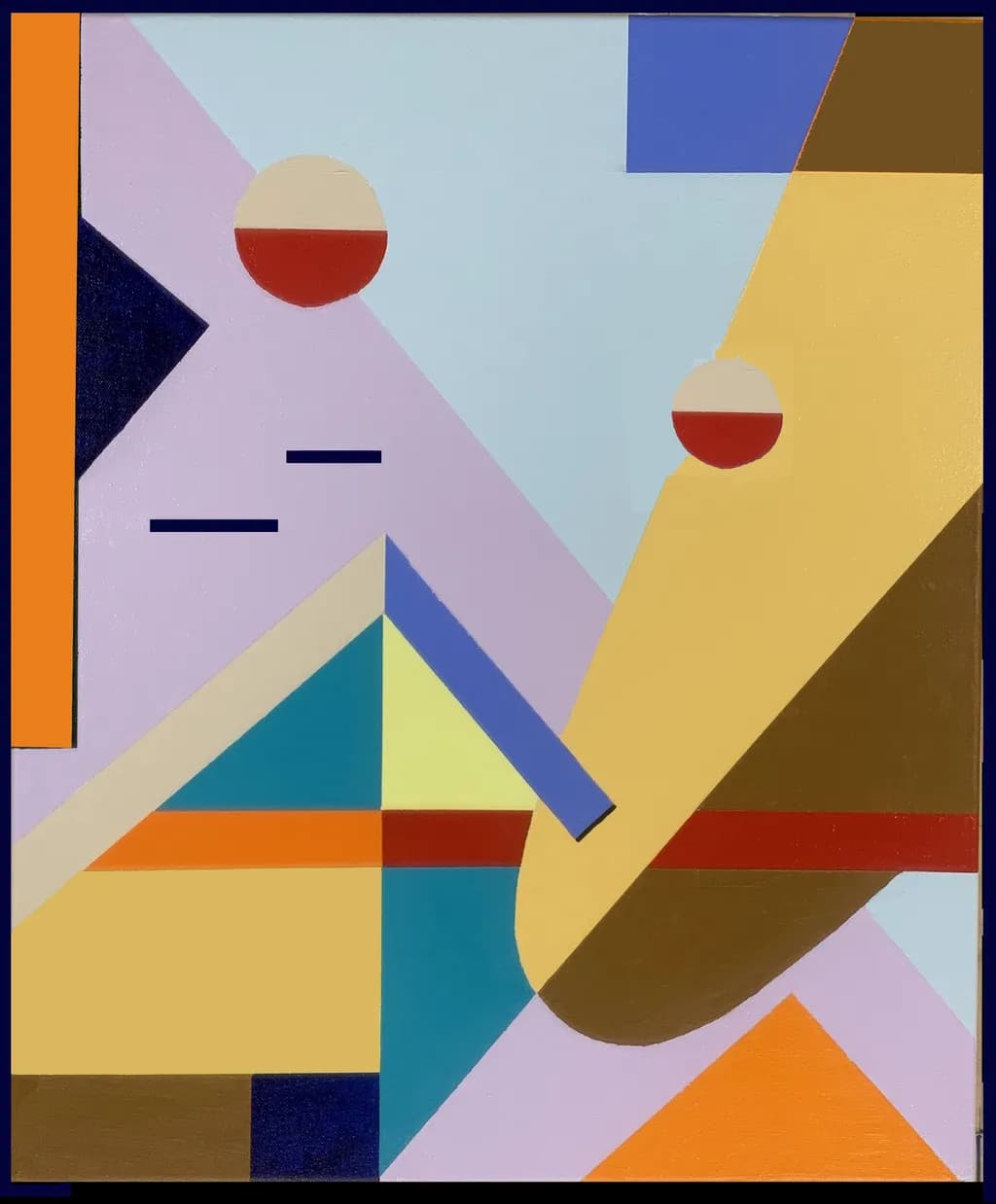Geometric Harmony: A Dance of Color and Form in Abstract Composition