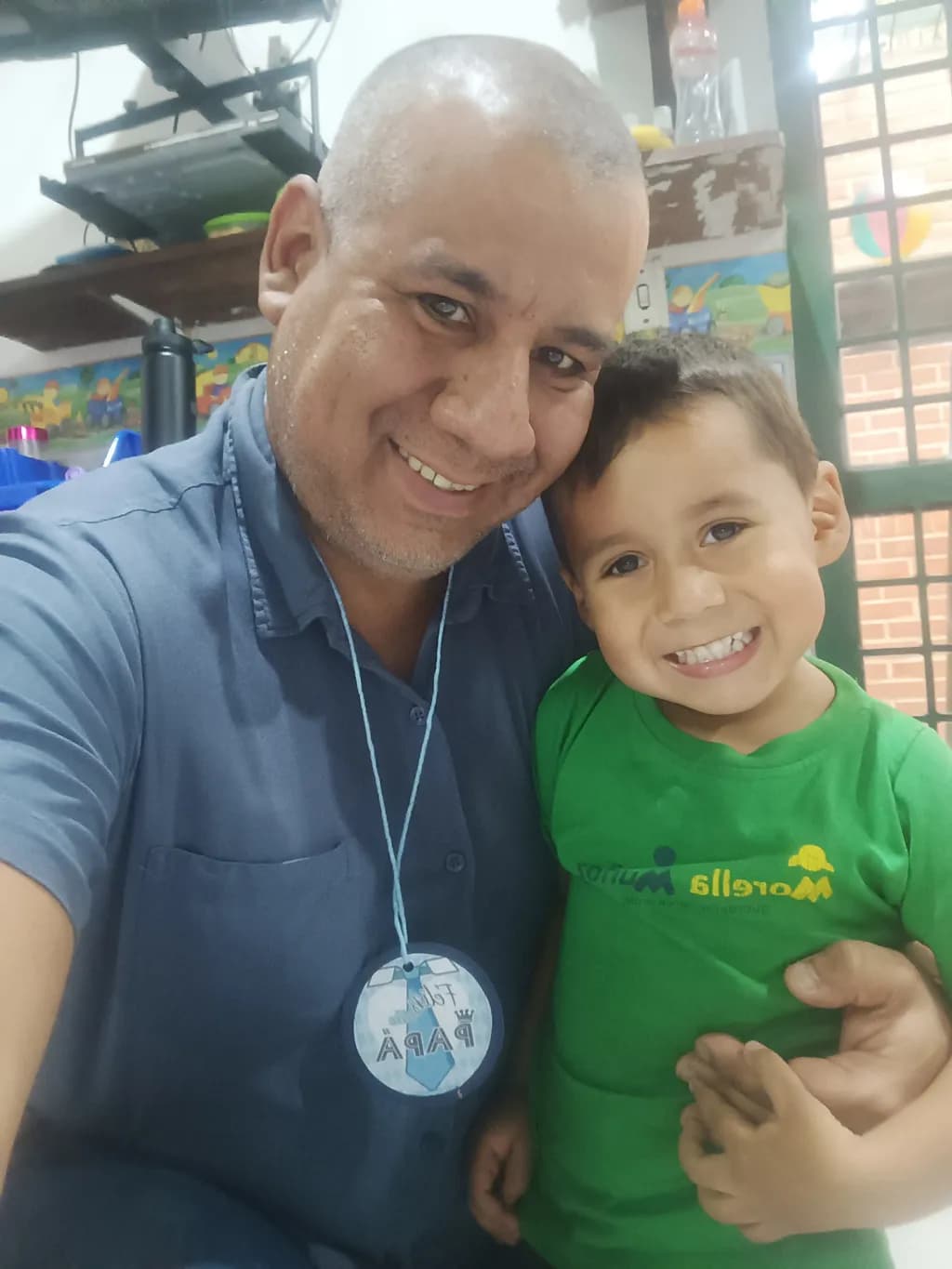 Joyful Moments: A Playful Connection Between Father and Son