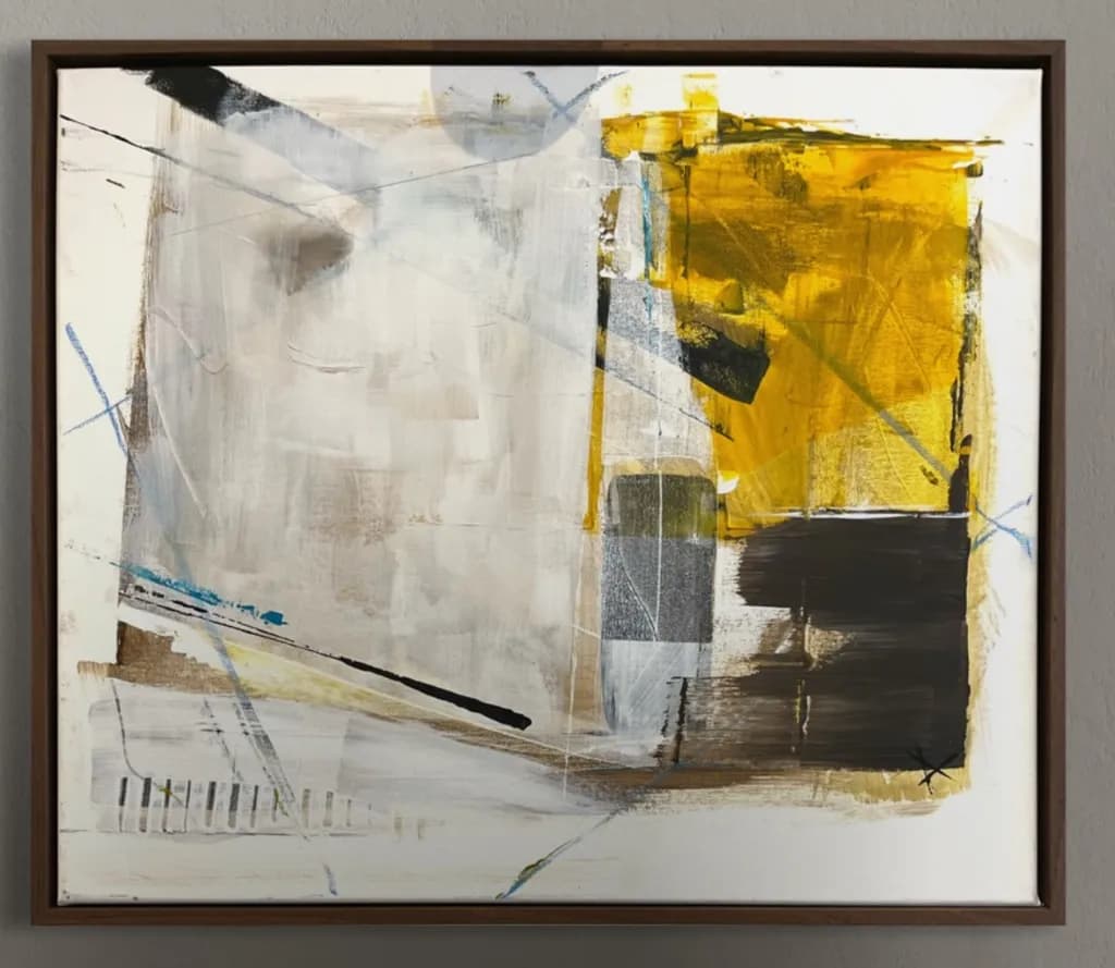 Geometric Harmony: A Dance of Color and Texture in Modern Abstract Art