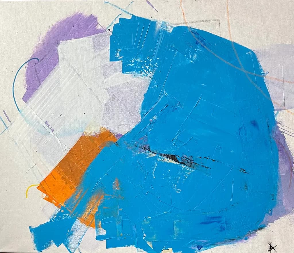 Vibrant Harmony: An Abstract Dance of Color and Texture