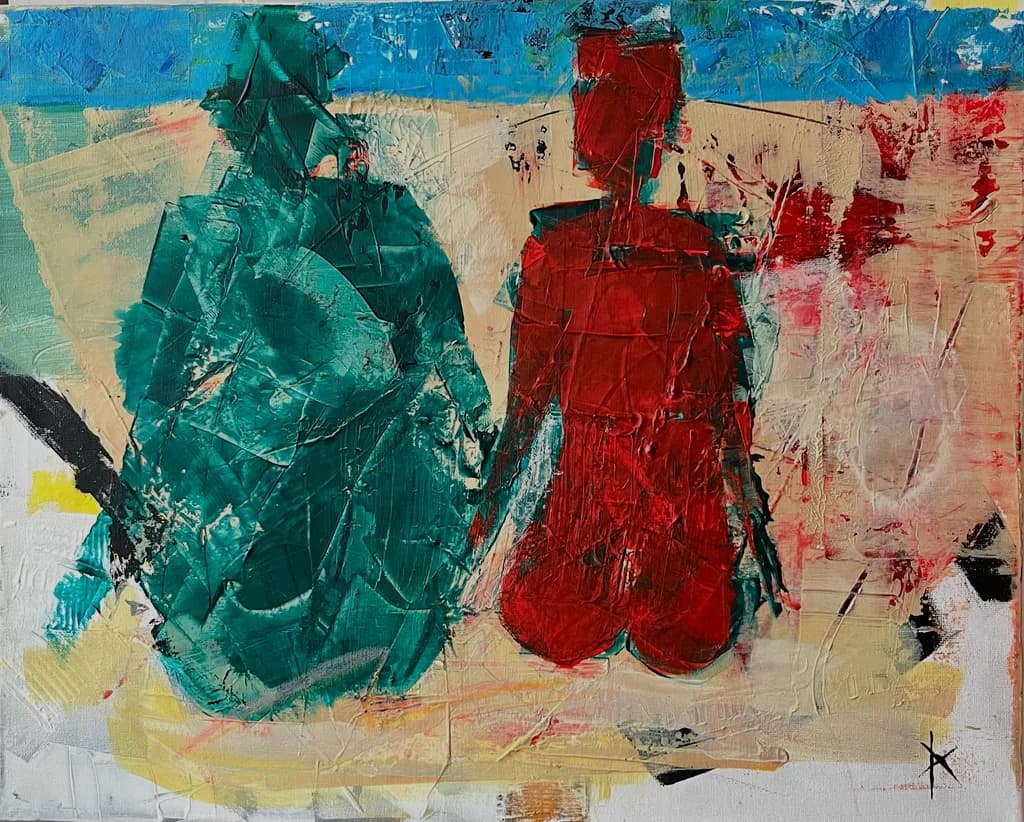 Holding Hands in Harmony: A Colorful Journey of Connection and Love