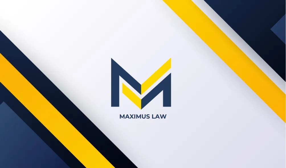 Dynamic Justice: The Maximus Law Emblem in Bold Design