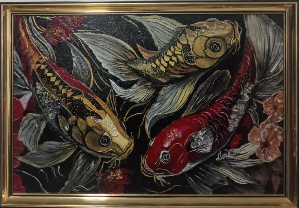 Koi Harmony: A Dance of Color and Elegance in Aquatic Artistry