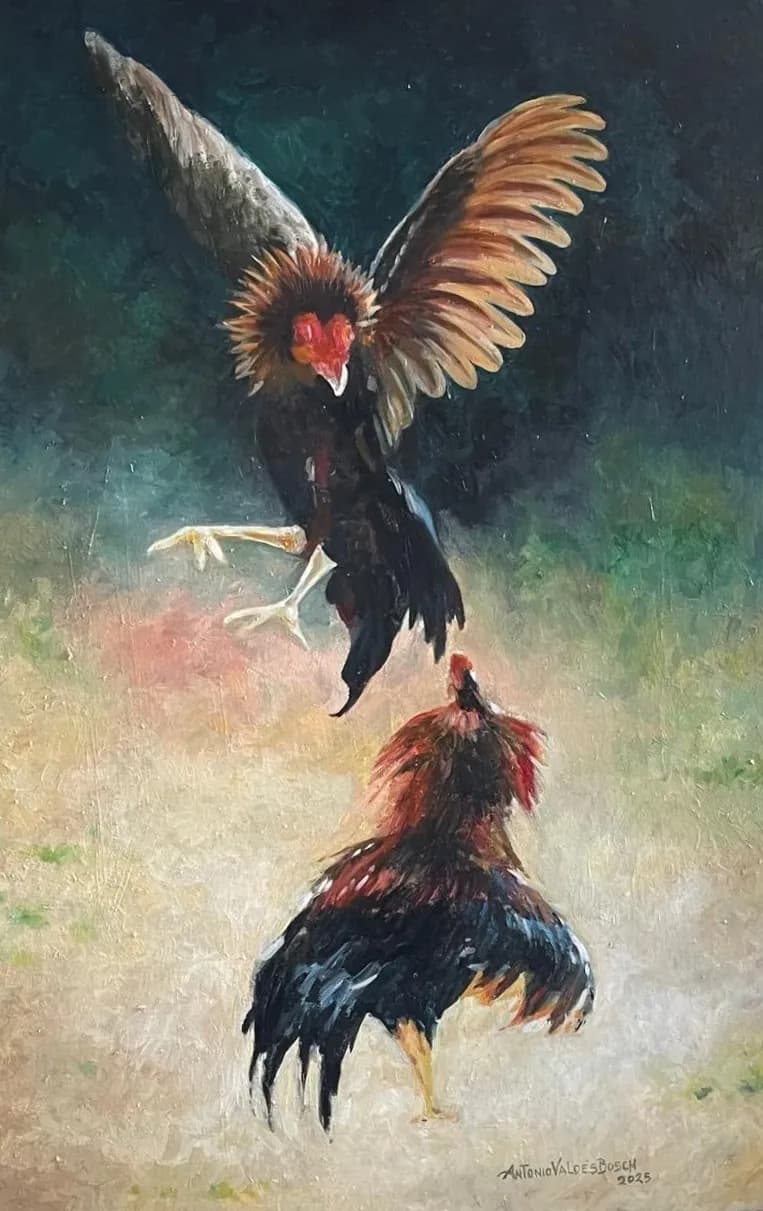 Feathers in Flight: A Dynamic Dance of Competition and Color