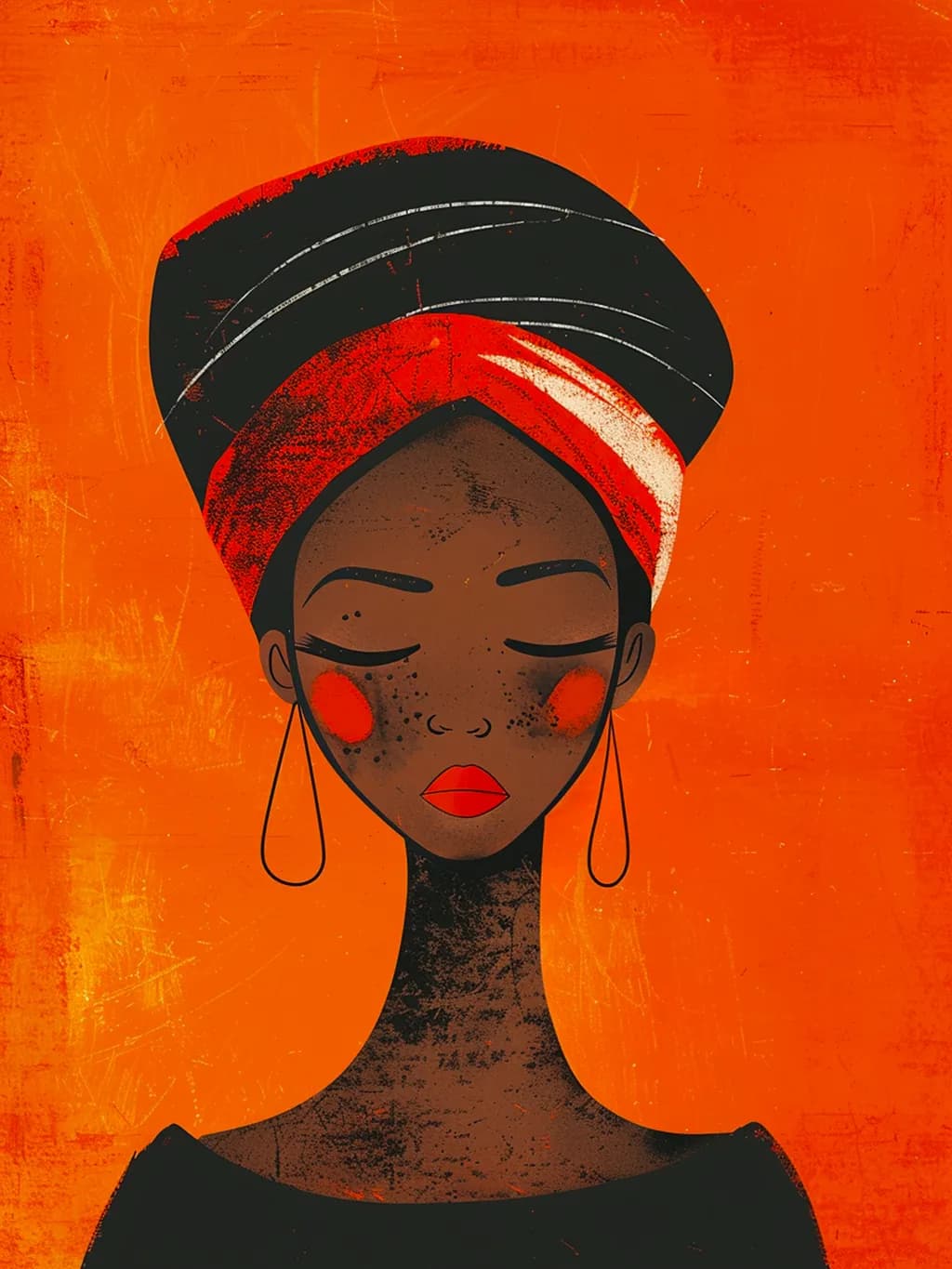 Radiant Resilience: A Celebration of Strength and Beauty in Bold Colors