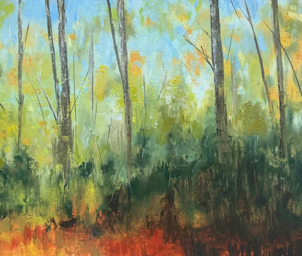 Whispers of Autumn: A Serene Forest Escape in Vibrant Hues