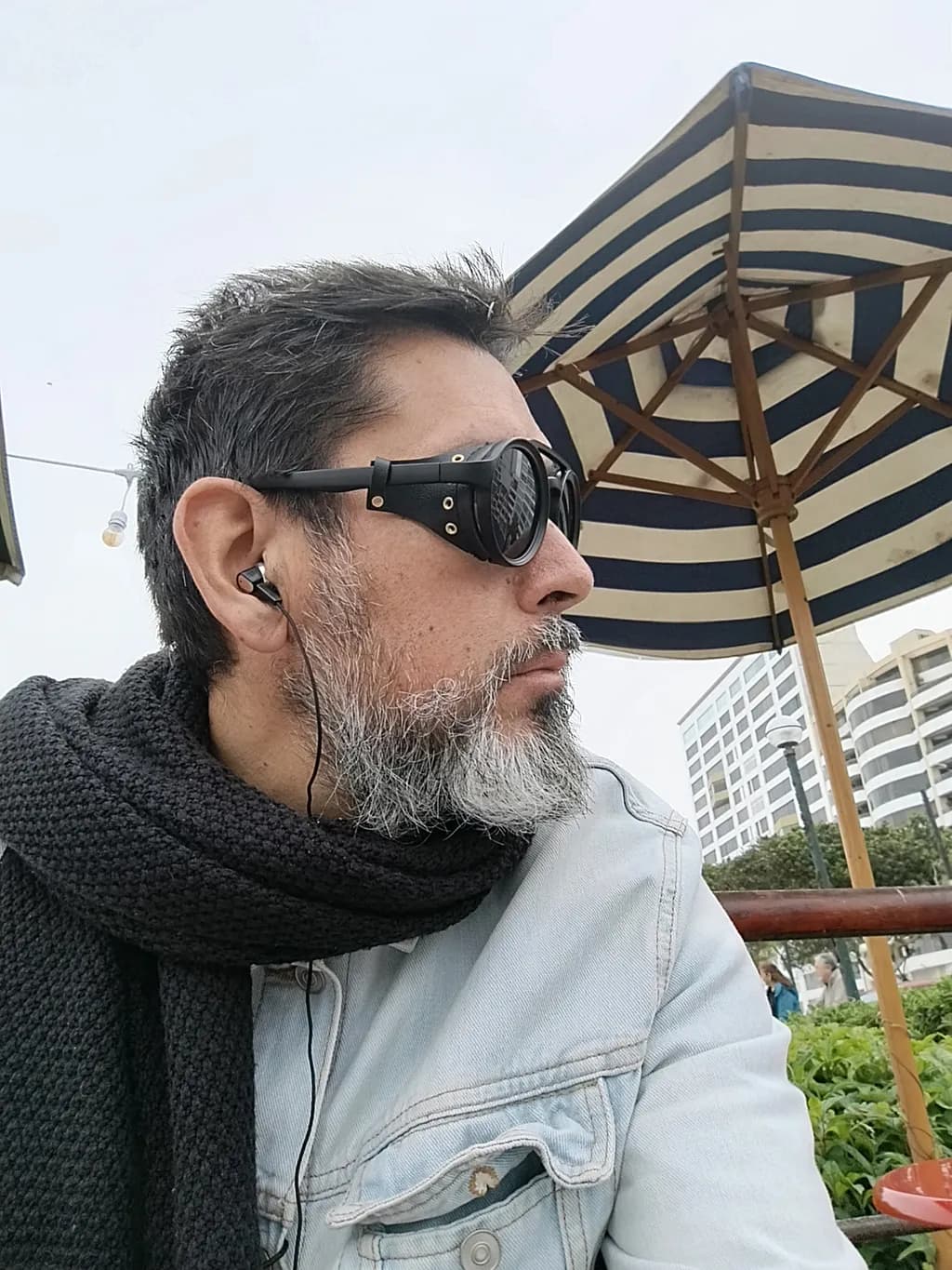 Urban Elegance: A Thoughtful Moment in Stylish Accessories