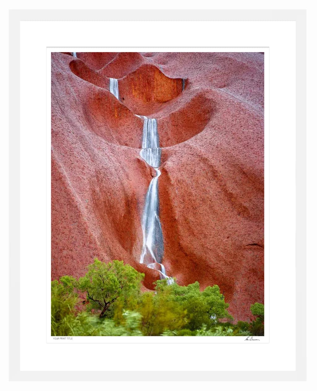 Whispers of Water: A Serene Cascade Amidst Red Rock Majesty