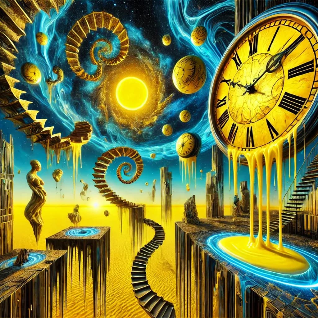 Eternal Echoes: A Surreal Journey Through Time and Cosmic Dreams