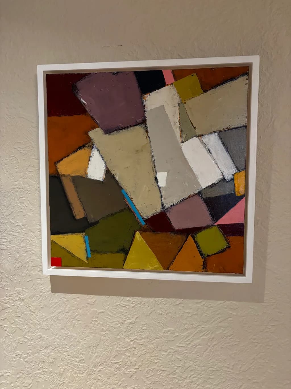 Vibrant Geometric Harmony: An Abstract Canvas Exploration of Color and Form