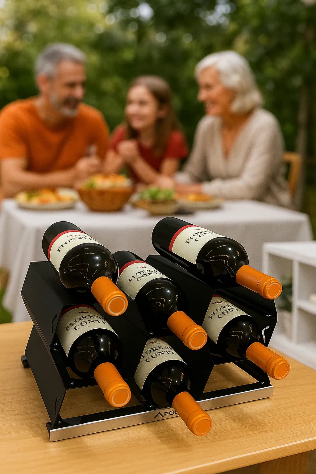 Elegant Wine Storage: A Modern Display for Cherished Bottles and Memorable Moments