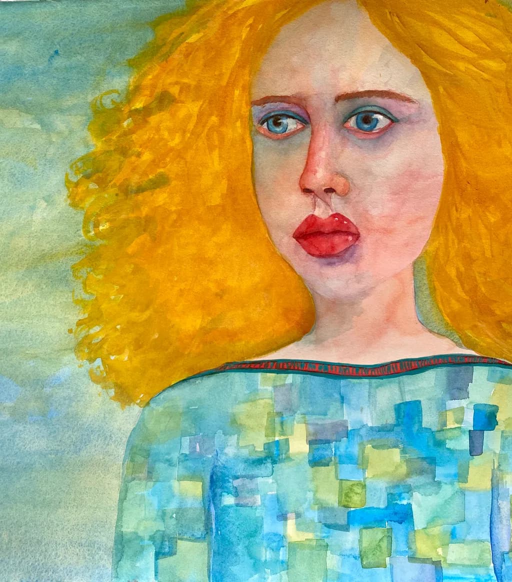 Whispers of Color: A Portrait of Inner Reflection
