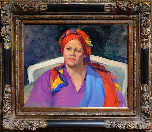 Vibrant Reflections: A Portrait of Strength and Color