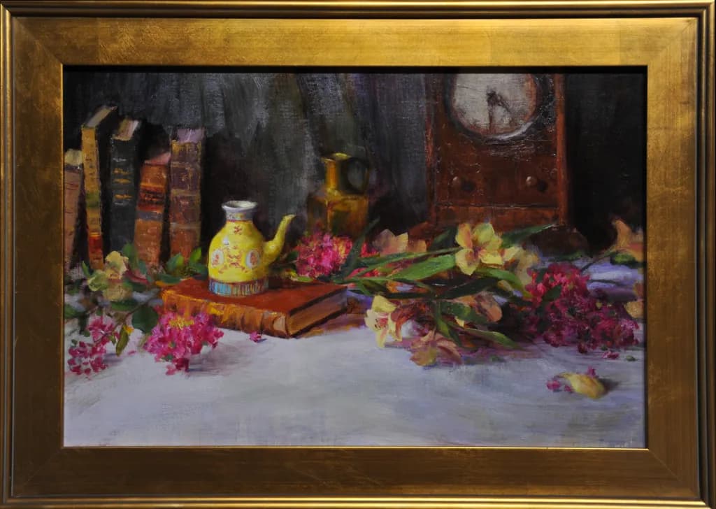 Teapot and Blooms
