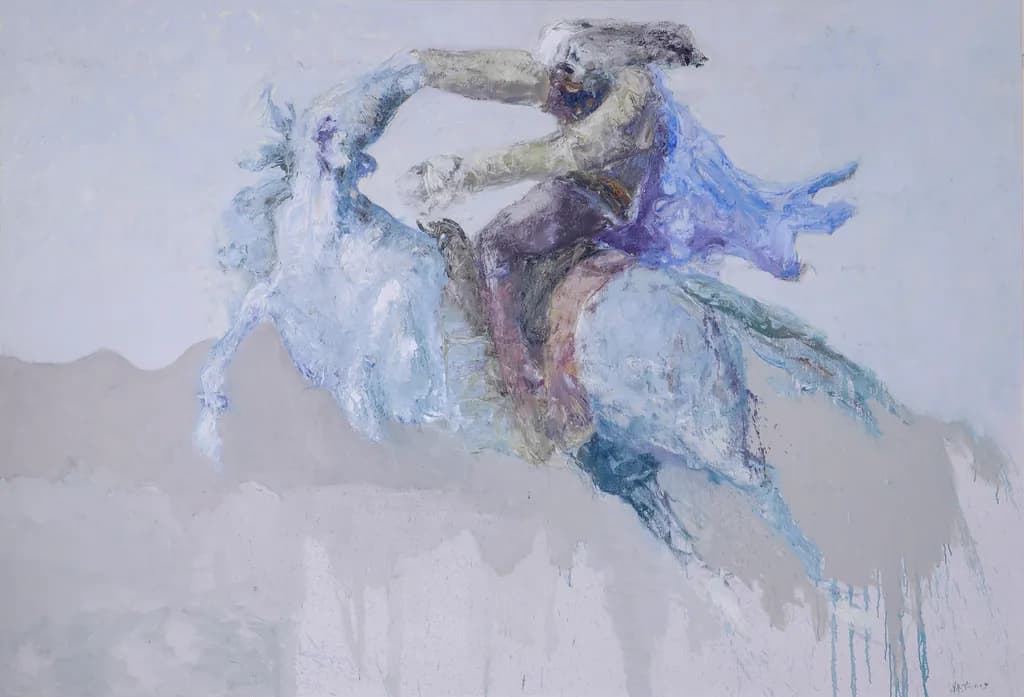 Ethereal Dance: The Spirit of Horse and Rider in Motion