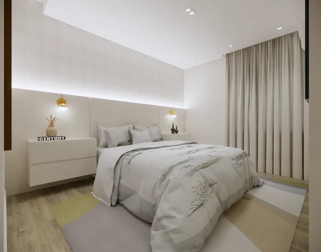 Serene Minimalism: A Cozy Retreat in Neutral Tones