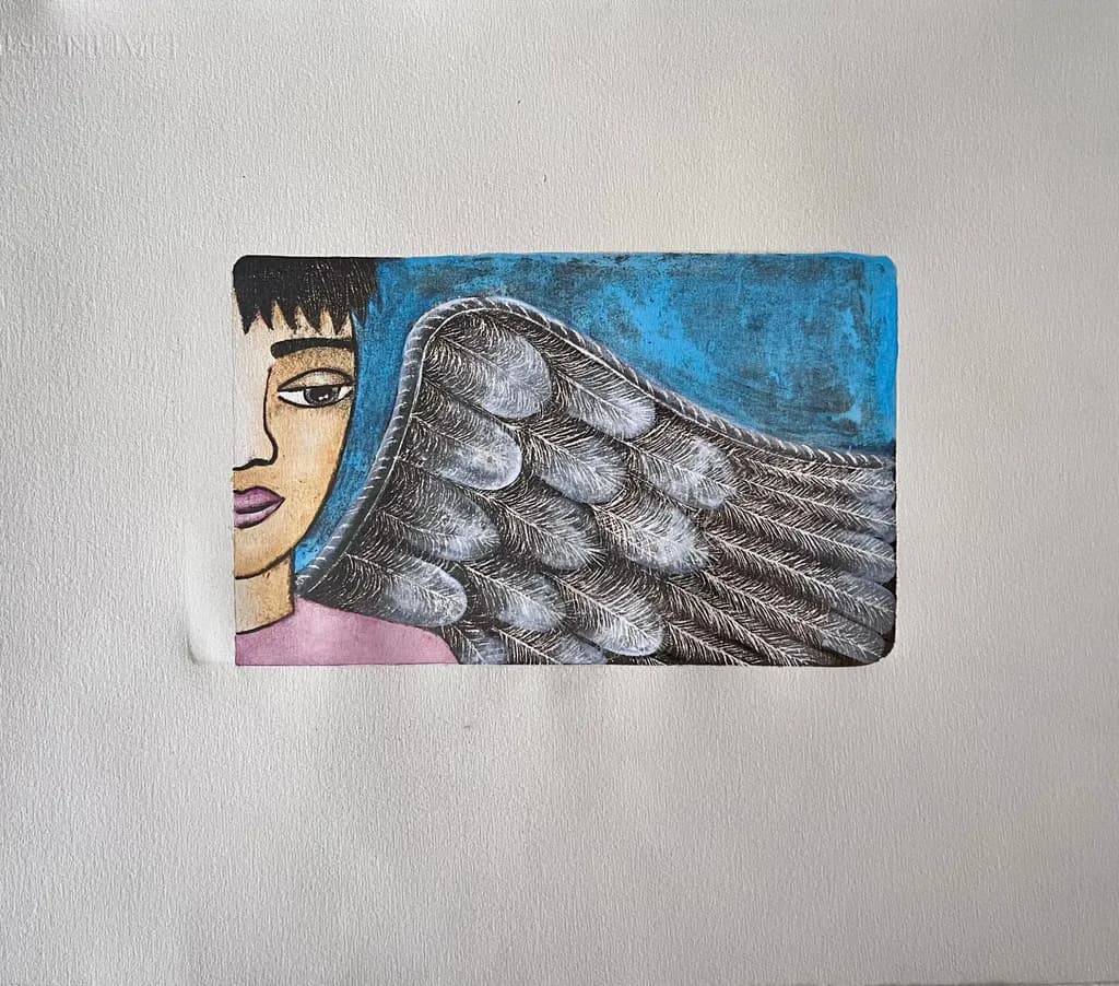 Whispers of Wings: A Portrait of Duality and Grace