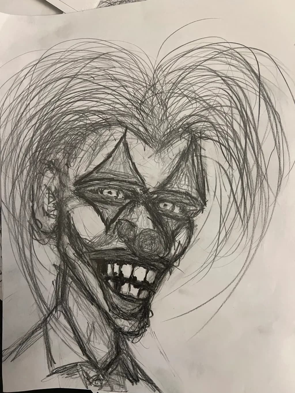 Whimsical Terror: The Grinning Clown of Shadows