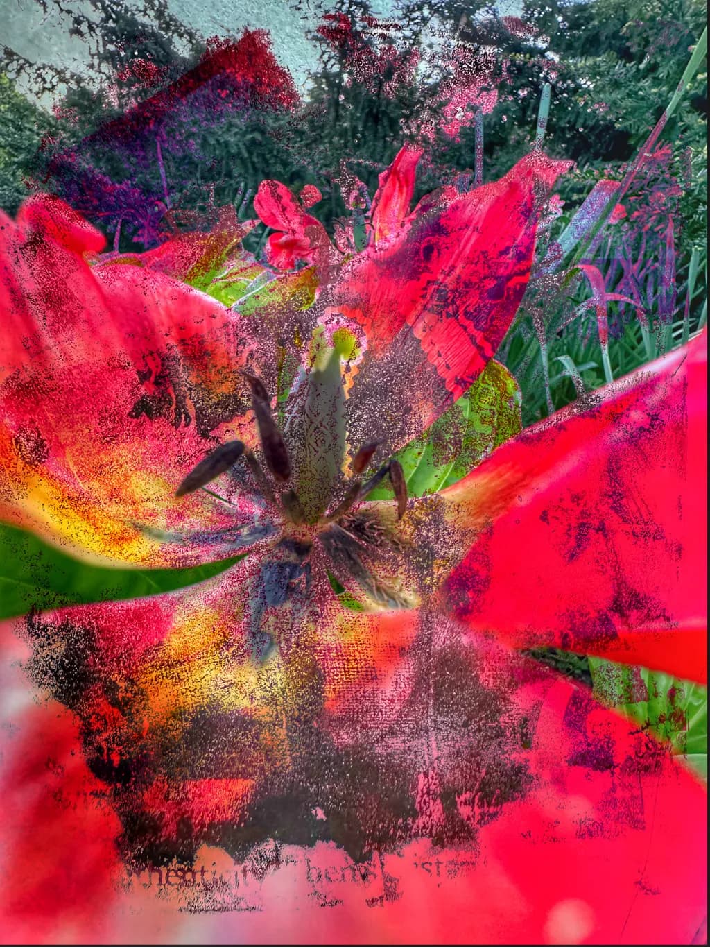 Vibrant Whispers: A Kaleidoscope of Red Petals in Nature's Embrace