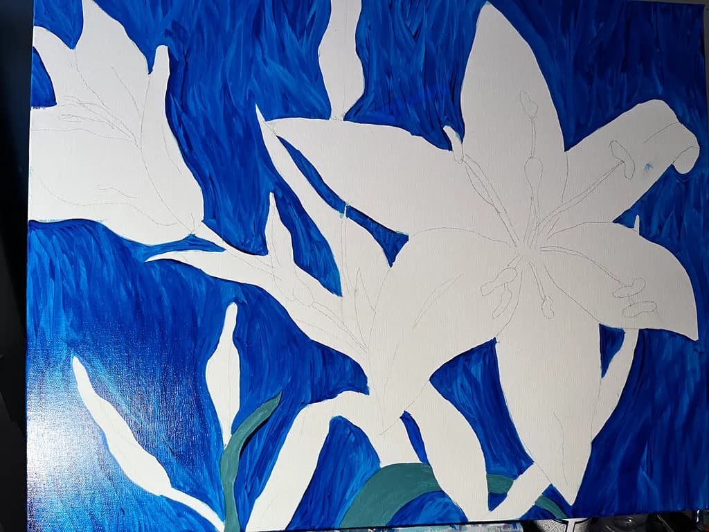 "Blue Lily Bloom"