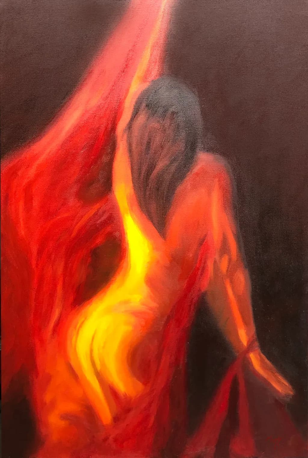 Embers of Passion: A Dance in Flames