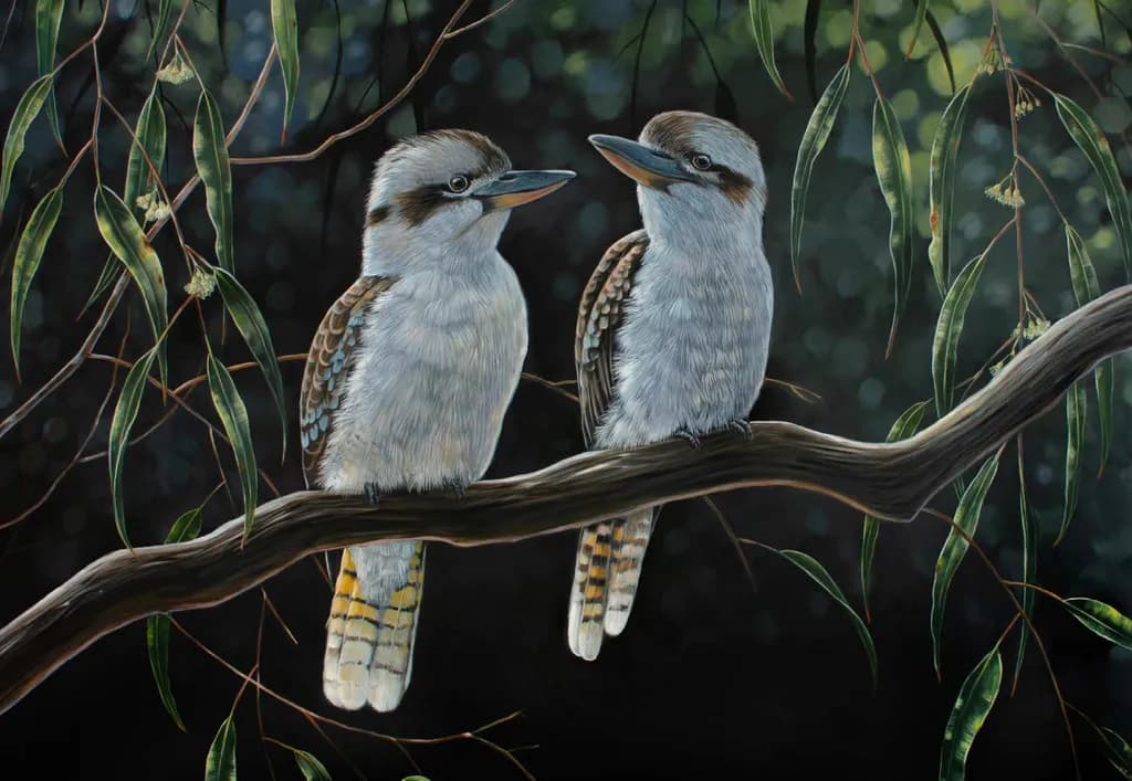 Chit-Chatting Kookaburras: A Whimsical Encounter in Nature's Embrace!