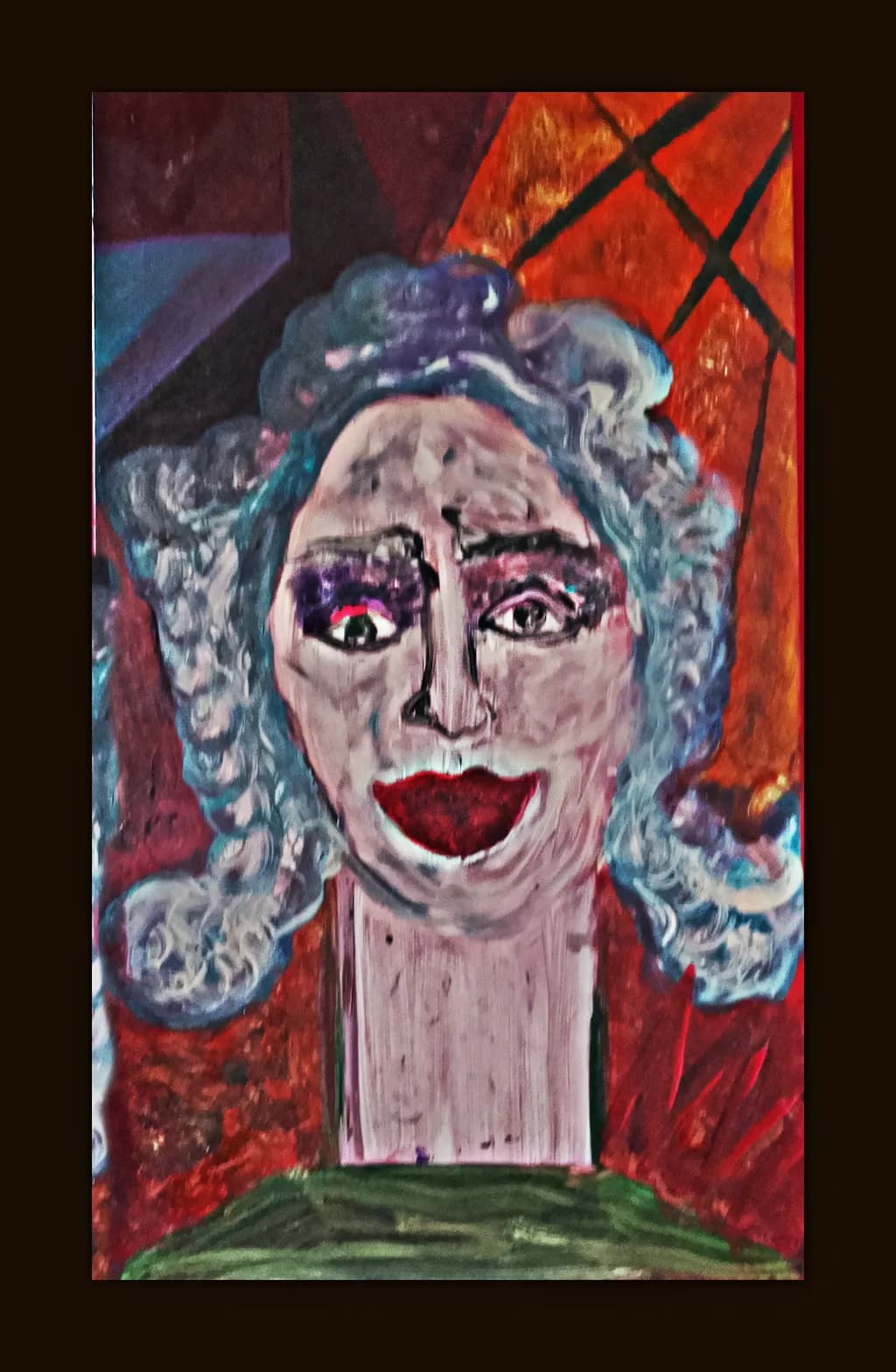 Whimsical Reflections: A Colorful Journey Through Abstract Portraiture