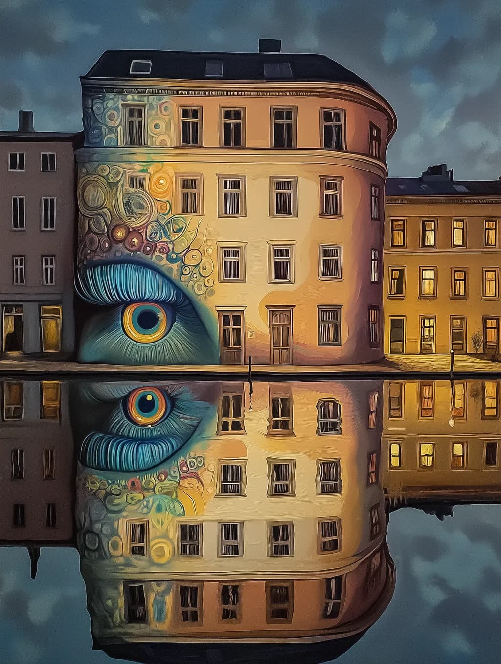 Vibrant Reflections: The Eye of Urban Artistry