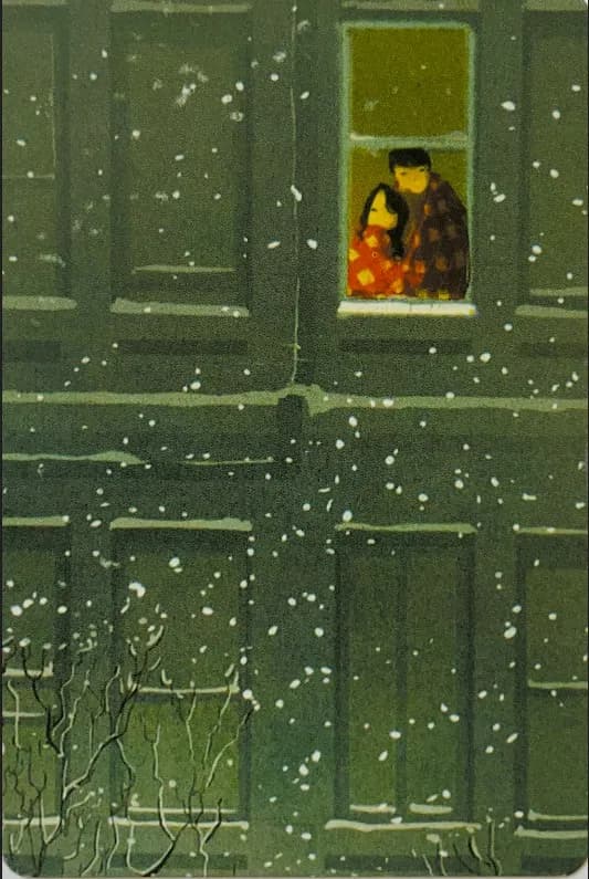 Whispers of Winter: A Cozy Embrace in the Snowy Night