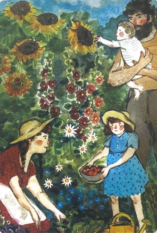 Whispers of Togetherness: A Family's Joy in the Garden of Blooms