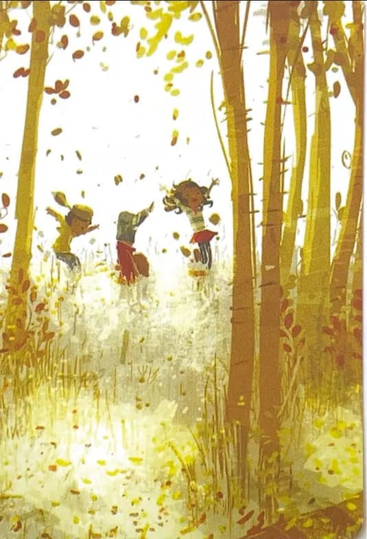 Whispers of Autumn: Joyful Adventures in a Golden Forest