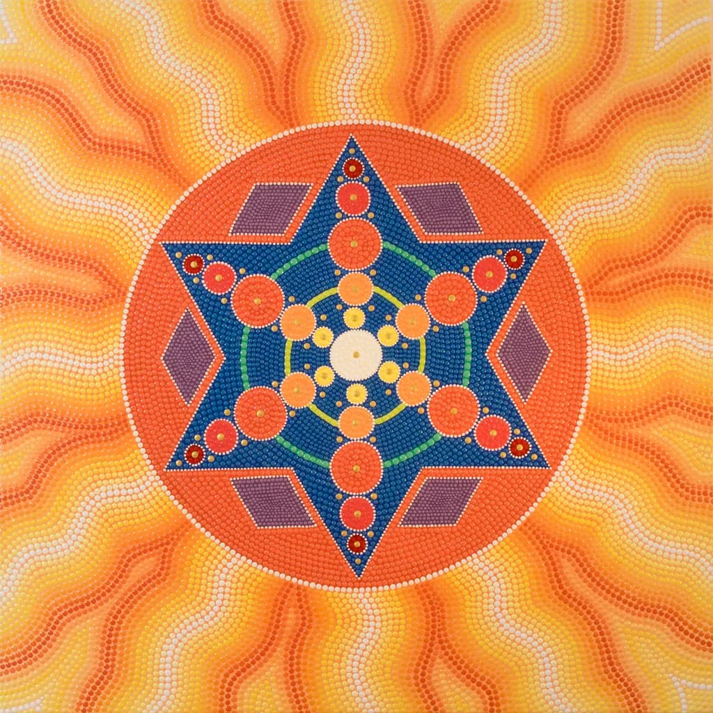 Radiant Harmony: A Vibrant Mandala of Color and Energy