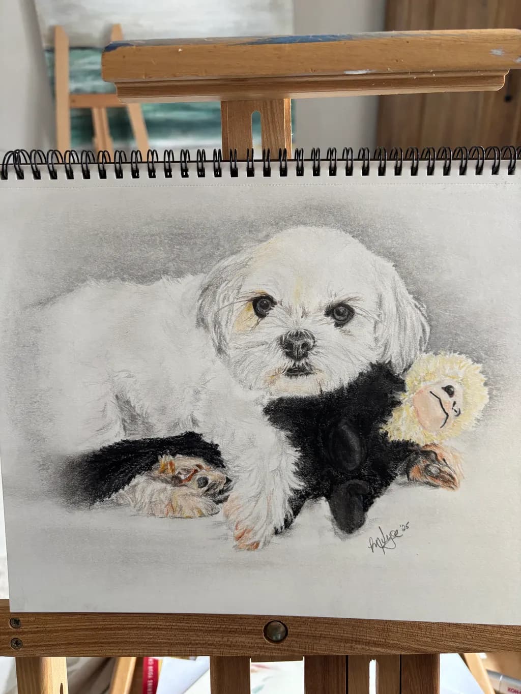 Whimsical Companionship: A Playful Pup and Its Beloved Toy