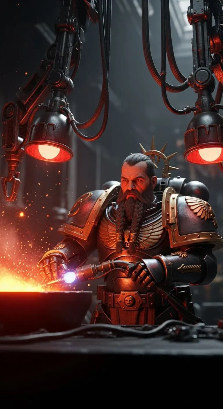 Forged in Flames: The Industrial Warrior's Crafting Odyssey!
